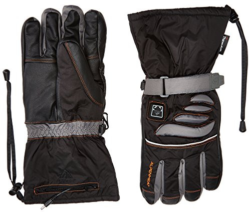 Alpenheat Fire-Glove Beheizter Ski Snowboard oder Motorradhandschuh, Schwarz, S, AG2