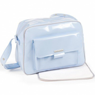 Pasito a pasito AA666 - Bolsa canastilla Charol Tweed Baby, color azul
