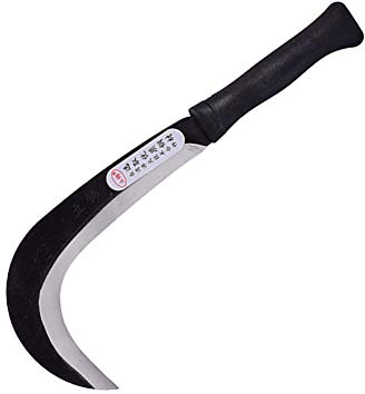 Z-fiber Japanischer Unkraut Sichel Kunststoffgriff mit Manganstahlklinge,M