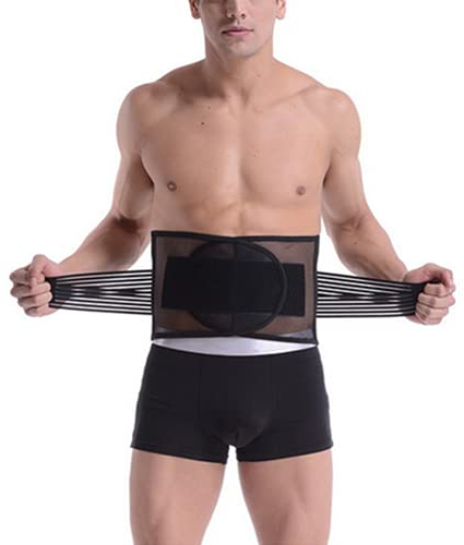 Herren Bauchweggürtel Schwitzgürtel Fitness Sauna Gürtel zum Fettverbrennung Taille Trimmer Bauchgürtel Abnehmen Waist Trainer Verstellbarer Body Shaper Bauchweg Taillenformer S-2XL(Size:M)