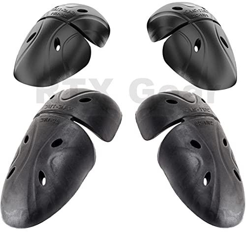 SAS-TEC viskoelastische Memory Foam Level 2 Motorradjacke Schulter, Ellenbogenschutz Körperpanzerung Upgrade Einsätze Set (SC-1/81-82)