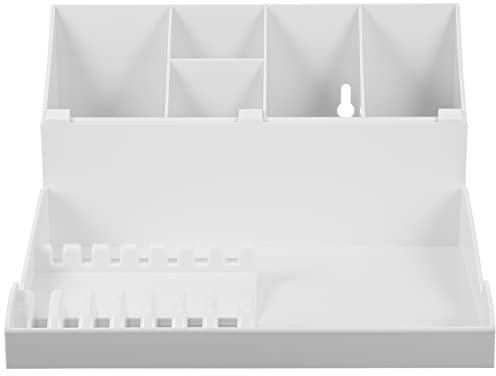 Lurrose Hairdressing Supplies Storage Box Haircut Tools Organizer Scissor Comb Holder for Barber Accessories Display Tray for Salon Home Use