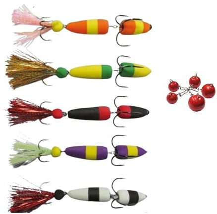 blntackle76 Set 5 Stück Mandalas von Behr inklusive Cheburashka/Vorschaltgewichte Set von Jenzi top für Zander und Hecht die Geheimwaffe