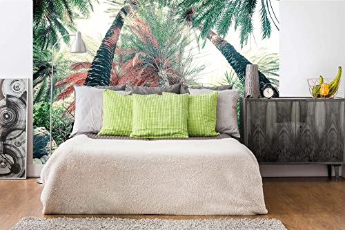 Vlies Fototapete EXOTISCHER TIEFER WALD 375 x 250 cm (inkl. Kleister) - Vlies Tapete, Wandtapete, Wandbilder - Tapete für Wohnzimmer Schlafzimmer, Büro, Küche - Montagefertig