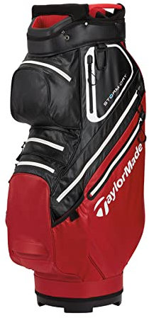TaylorMade Golf Storm Dry Cart Bag 2023, Red / Black