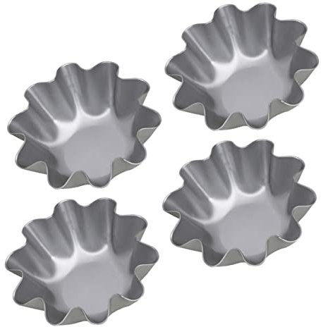 BESTonZON 4stücke Eierkuchenformen Kuchenbackformen Gebäckbackwerkzeuge Puddingformen Cupcake-formen Backen Werkzeuge Für Eierkuchen Pasteten Pudding Desserts Cupcakes