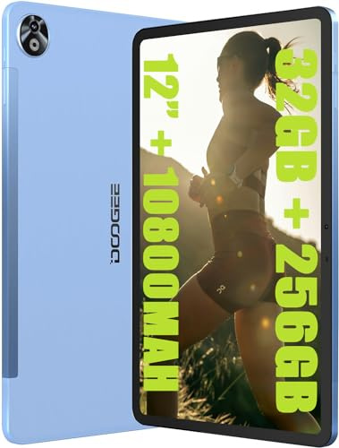 DOOGEE T20 Ultra Tablet PC, G99 Octa-Core 32GB RAM + 256GB ROM (TF 2TB), Batteria 10800mAh / 18W, 12 Pollici TÜV SÜD, 2.4K, Dual 4G LTE/SIM, 16MP + 8MP, OTG/GPS/BT5 Widevine L1 Blau