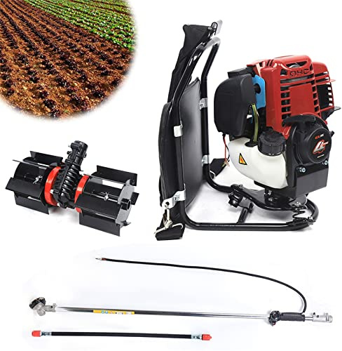 Elektro Rasentrimmer, 35.4cc Benzin Strimmer Garden Tool, 4Stroke Stahldraht Strummer Wildkrautbürste Schneidemesser für Garten und Landschaftsbau
