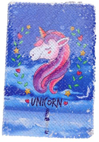 Vaguelly Reversibles Glitzer Notizbuch Einzigartiges Tagebuch Für Mädchen Praktisches Notizheft Mit Zauberhaftem Cover Für Schule Büro Und Kreative Projekte Durchdachtes Design