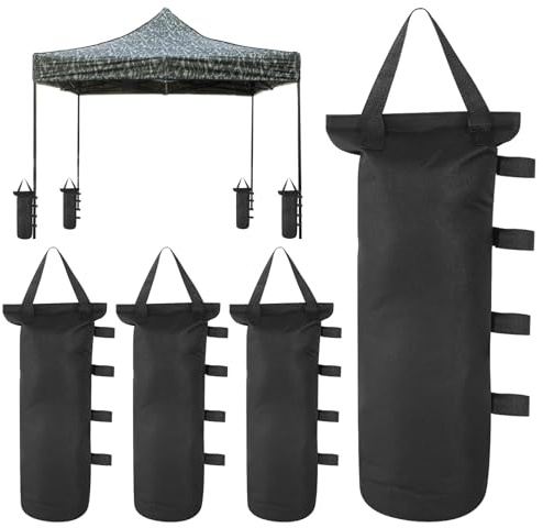 Pavillon Gewichte 4er Set Sandsäcke für Pavillion Beschwerung Gewichte für Pavillon Beschwerer Sandsäcke zum Beschweren Sandsack Gewicht Sandsack Beschwerung Erweitern Zelt Stabilität