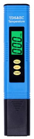Probador digital de agua retroiluminado, medidor de temperatura EC multiusos para piscina, monitor portátil de alta precisión, medidor de temperatura digital con para acuario, peceras, piscina