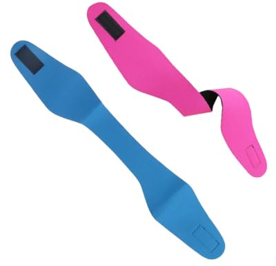 MAGICLULU 2pcs Ear Protector Swimming Headband Blue Rosy Lightweight Anti-Sweat Ear Band for Bathing Surfing Kayaking and Water Sports
