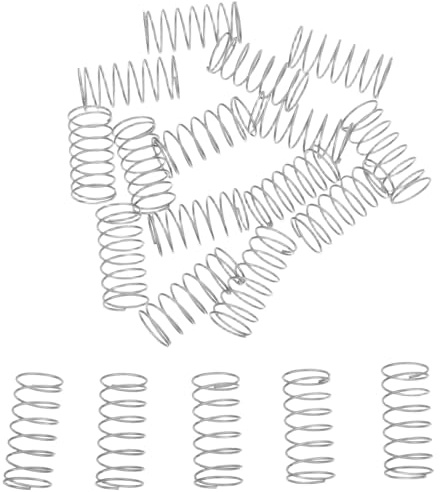 ELAYARD 20 Pièces Ressorts de Compression Acier Inoxydable pour Bouton Chasse Eau Wc Haute Tension pour Mécanisme de Chasse Simple ou Double Accessoires de Réparation de Cuvette de