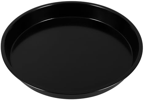 FOMIYES Bandeja para Pizza de Acero al Carbono 10 Pulgadas Molde Redondo para Hornear Pizza Antiadherente Sartén Profunda para Panadería y Cocina Doméstica