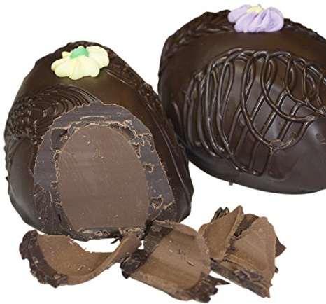 Philadelphia Candies Chocolate Meltaway Easter Egg, Dark Chocolate 8 Ounce Gift Box
