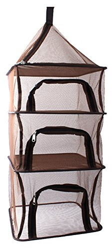 Hanging Camping Drying Rack 4 Layer Mesh Cupboard Folding Tableware Organizer Remaining Food Keeper Ingredients Shelf Fruits Storage Cage Picnic Basket