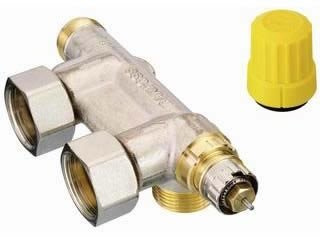 Danfoss Anschlussarmatur VHS-UR Heizkörper R 1/2, Eck, vernickelt