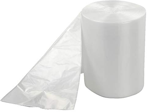 Ucake 50 l Mülltüte Abfallsäcke Müllbeutel, 110 Stück, Transparent, 1 Rolle