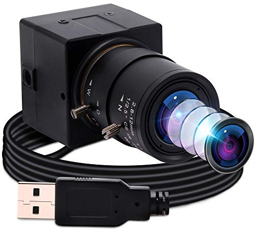 Minifotocamera Web ELP con zoom sensore IMX179 USB ad alta definizione 2812 mm messa a fuoco variabile obiettivo manuale supporta Windows Linux Android Raspberry Pi; da 2448P USB8MP02GSFV