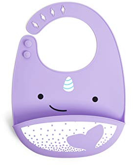 Skip Hop Zoo Fold & Go Silikon-Lätzchen, Einhorn-Motiv