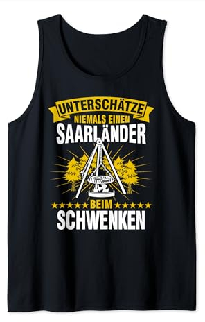 Saarländer Schwenker Männer Grillen Saarländisch Saarland Tank Top