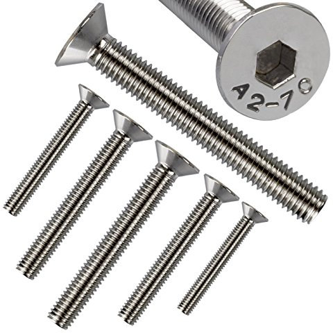 Stahlia Senkkopfschrauben M3 x 25 mm Edelstahl (100 Stück) Innensechskant Vollgewinde DIN 7991 Edelstahlschrauben Schrauben Set Senkschraube