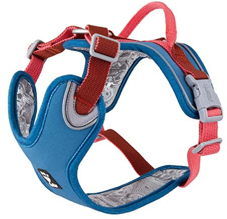 Hurtta Weekend Warrior ECO Warming Hundegeschirr, wärmend, Brustgeschirr für mittelgroße Hunde, Blaubeere Mix, 60-80 cm