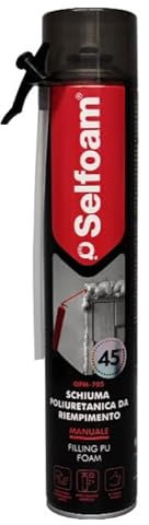 Schiuma poliuretanica espansa uso manuale 750 ML Selsil Set 12 Pz.