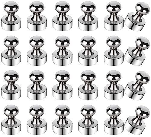 24 Stück Neodym Magnet Extra Stark, 12 x 16 mm Starke Magnete für Magnettafel, Whiteboard Magnete Klein kühlschrankmagnete, Mini Magneten für Kühlschrank, Pinnwand, Büro, Schule, Haus