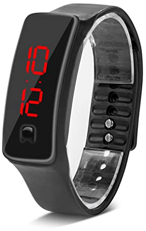 Naroote LED Orologio Digitale da Donna, Cinturino in Silicone Orologio Sportivo Digitale Quadrante 12 Ore Display Elettronico Orologio da Polso per Uomo Donna Ragazzi Studenti