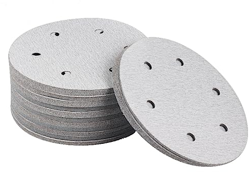 225-mm-Schleifscheiben, 9-Zoll-Schleifpapier, 100-teilige Klettscheibe, 6-Loch-Schleifpads for Trockenbauschleifer, Langhalsschleifer (Size : 240grit)