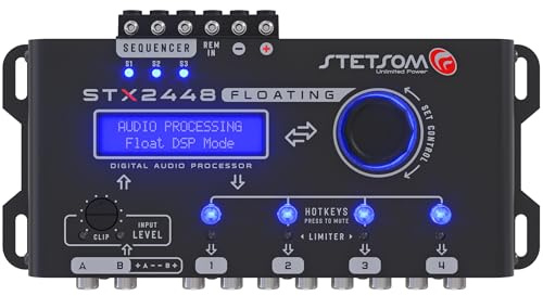 Stetsom STX2448 FLOATING Full Professional DSP Digital Signal Processor PRO, Crossover & Equalizer, Remote Sequencer