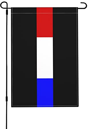 Drapeau de jardin à ligne fine rouge blanc bleu 30,5 x 45,7 cm, drapeau de jardin double face, pour la maison, la pelouse, le patio, les vacances, la saison, l'extérieur, drapeau de bienvenue