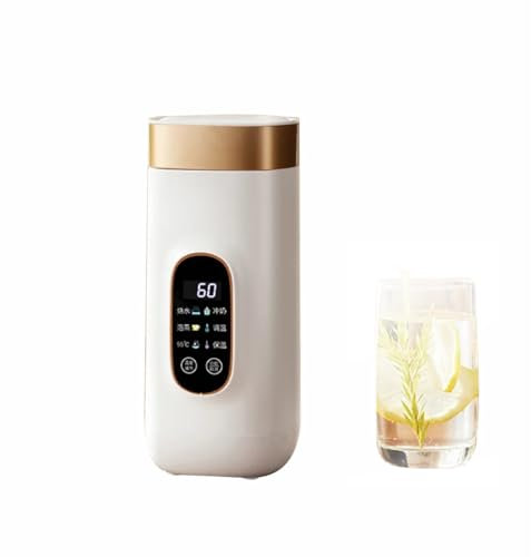 Portable Heating Cup Electric Kettle - Adjustable Temperature Smart Teapot for Travel Making Tea Coffee Milk - Multifunction Boiled Water Pot