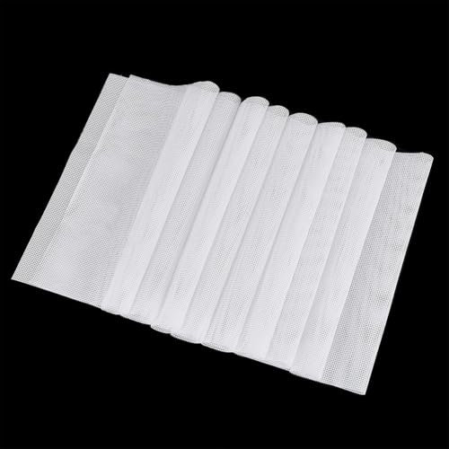 FINGERINSPIRE Silicone Mesh Dehydrator Sheets 35x200cm White Non-stick Fruit Dehydrator Mats Reusable Steamer Mesh Mat Baking Mats for Fruit Dryer Homemade Fruit Drying Mat Dehydrator Accessories
