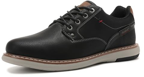ANALEAF Scarpe da Sera Oxford da Uomo Scarpe da Ginnastica Stringate Formale Moderno Classico