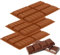 Amexo Moldes de Chocolate de Silicona 3 piezas Molde Tableta Chocolate sin BPA, Molde de Chocolate de 6 Cavidades Flexibles Moldes de Silicona DIY para Chocolate Jaleas Dulces