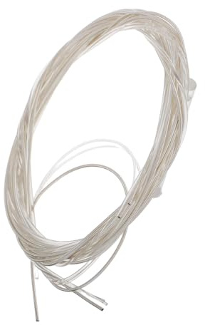 Nylon Gitarrensaiten für Klassische Gitarre 1 Satz, Weiß, Langlebig | Auftritt und Spiel, Verbundaufbau aus Nylon, Metall und Kunststoff, Klare Klangqualität, Vielseitig