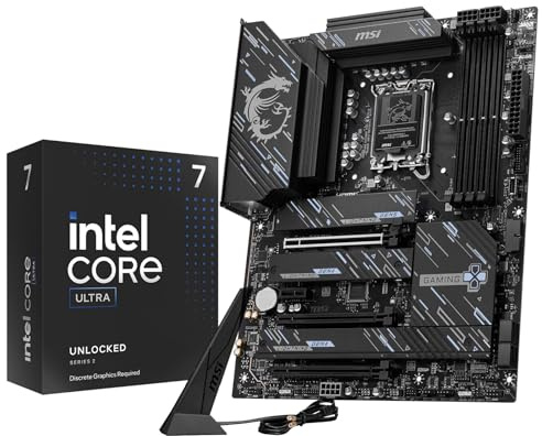 MICRO CENTER CPU Motherbard Combo - Intel core Ultra 7 265KF Gaming Desktop Processor with msi Z890 Gaming Plus WiFi Motherboard