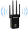NEWFAST WiFi Extender Booster, 1200Mbps WiFi Booster Range Extender, Wi-Fi Extender for Home 5Ghz/2.4Ghz Dual Band Support Repeater/AP/Router Mode, 4 * 3dBi High Gain Antenna, Ethernet Port, UK Plug