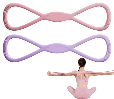 Bandas de ejercicio para hombros, bandas de entrenamiento de brazos - Banda elástica de hombro en forma de 8 en forma,Equipo de gimnasio, herramienta de estiramiento de piernas, cuerda de tirada de