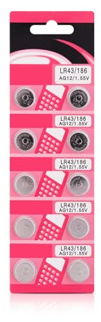 HDOYTXXM Piles bouton AG12 LR43 haute performance AG12 LR43 1 5 V alcaline pour appareils à faible puissance