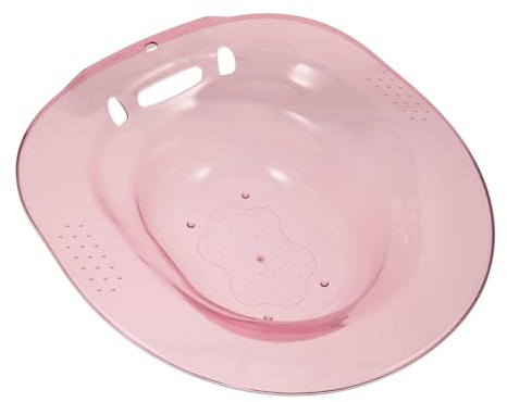 LRXIYODE Plast Sitz Badkar i Pet Ergonomisk Design Spill Hållbar Slitstark för Eftervård Bekväm Sittbad för Gravida Seniorer Postpartum Användning