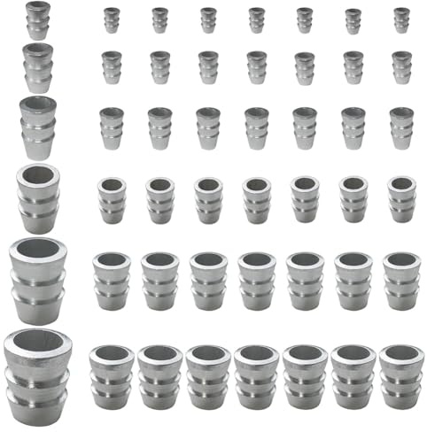 Jooehyer 42 Cuñas de Seguridad Metálicas para de Hacha Redondo Extendido, Cuñas de Acero para de Martillo (6 Tamaños)