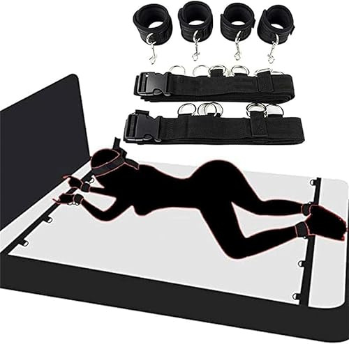 binxliuxo Amarres de Cama B-D-S-M Accesorios Ajustable Fáciles de Transportar Correa De Cabecera B-D-S-M Set Šêx Set