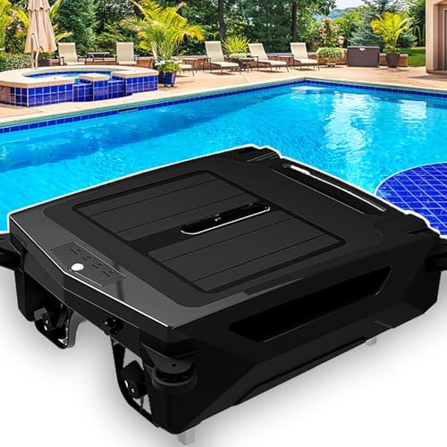 Skimmer solar para piscina con limpieza 24/7, modos de carga dual y prevención inteligente de obstáculos para todos los tipos de piscinas