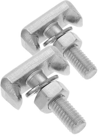 DECORNIJIA Pernos de Batería de Acero Inoxidable en Forma de T para Suv, Tornillos de Repuesto para Terminales Laterales, 2 Unidades, Fijación Resistente y Estable para Reemplazo Automotriz