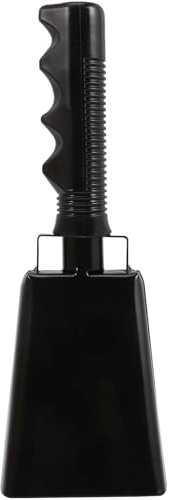 Campana de cencerro de metal, instrumento de percusión ruidoso for fiestas infantiles, juegos deportivos, fútbol y más.