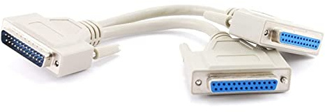 CablesOnline 20,3 cm DB25 Parallel Männlich/Dual weiblich Y-Splitter Drucker Kabel (ys-005)