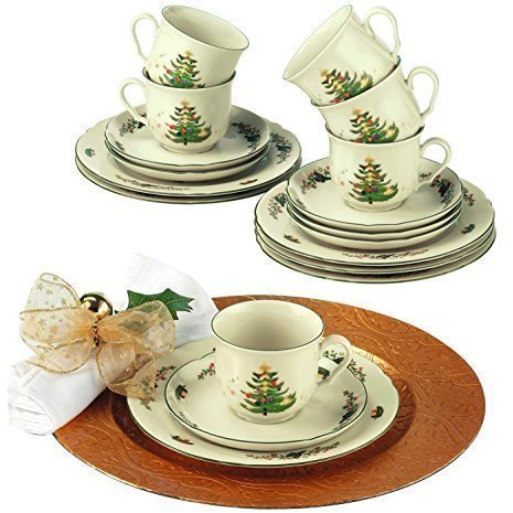 Seltmann Weiden 001.716497 Kaffeeservice - Marieluise Weihnachten - Porzellan - 18-TLG.
